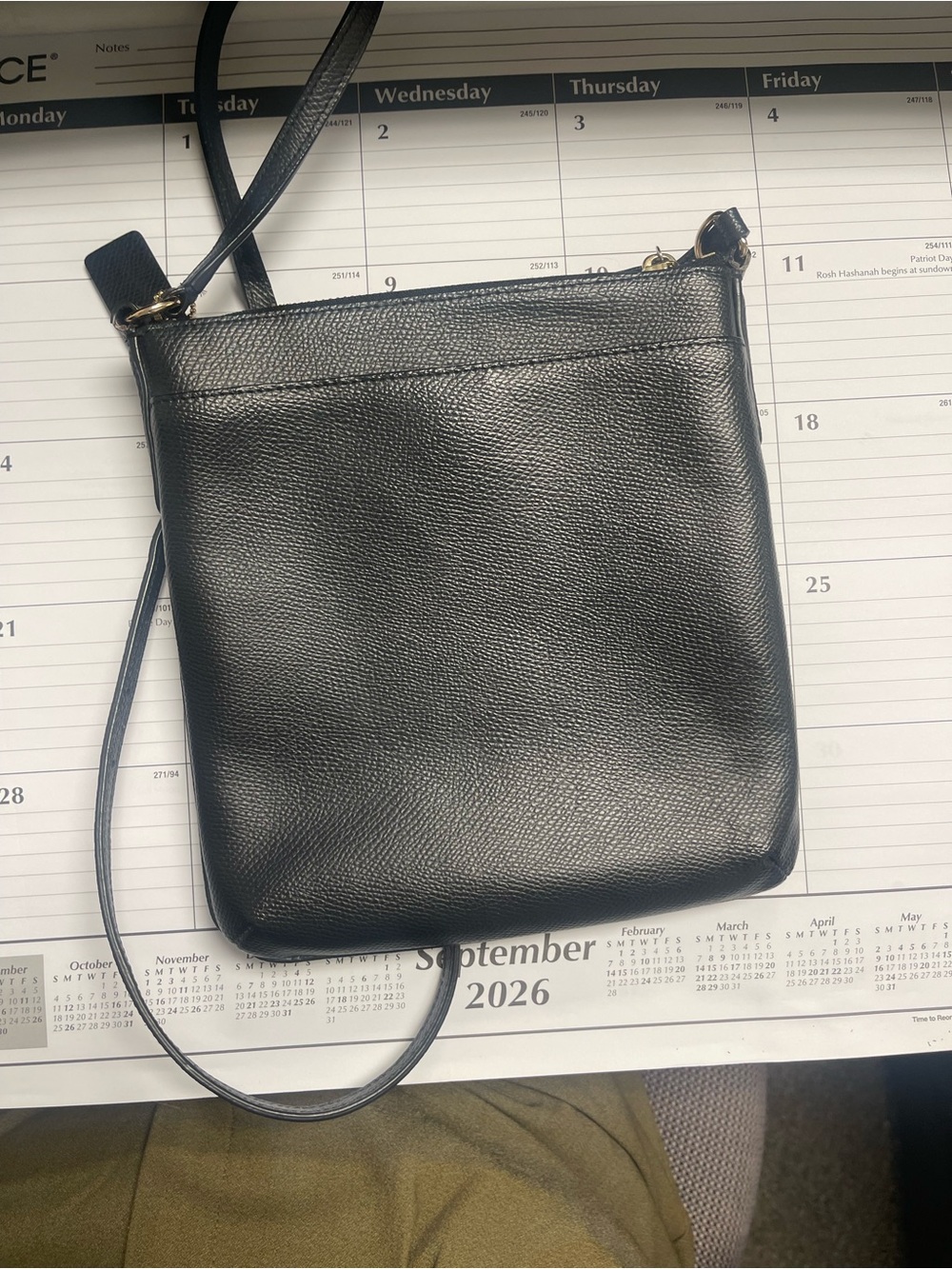 Coach Black Leather Crossbody Bag